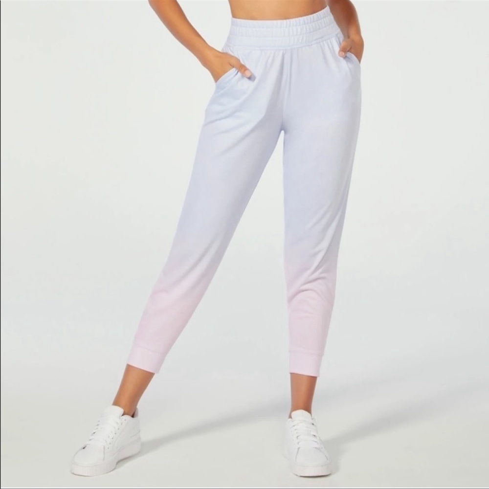 Wildfox Sweat Blue Pink Shore Ombre Lounge Joggers Women sz XL